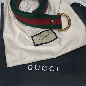 💎Authentic GUCCI Unisex Canvas Belt size 95/30